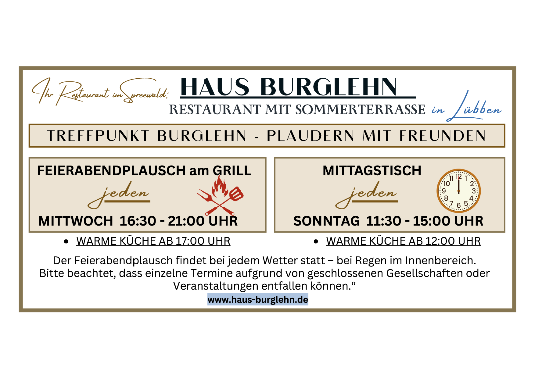 Feierabendplausch am Grill